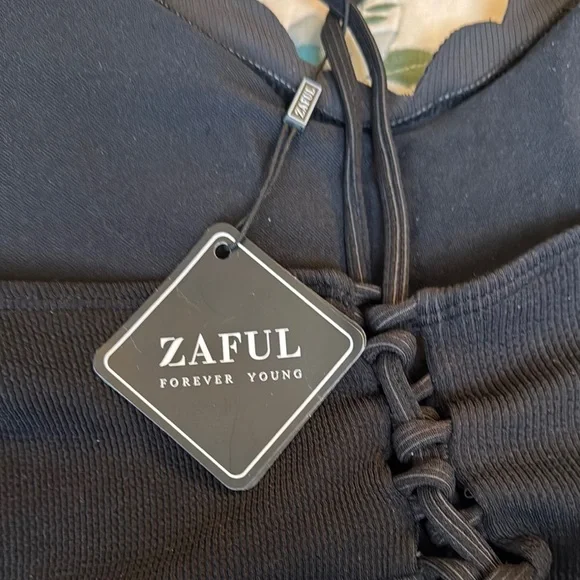 Zaful Black Bikini Classic Swimwear NWT XXL - Picture 4 of 9